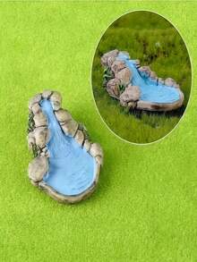 3 piezas de figuras coleccionables de gnomos de jardín de hadas de resina, muñecos gnomos de musgo, adecuados para acuario, paisaje en miniatura, casa de muñecas y decoraciones DIY de escenas en miniatura - A - Ver 8