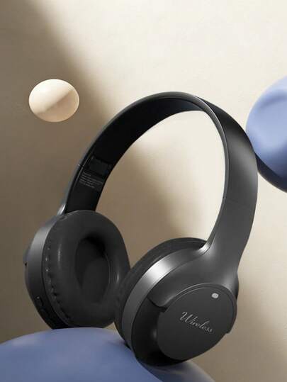 可折叠无线蓝牙耳机，具备ENC降噪功能，电池续航时间长，适合游戏和音乐聆听