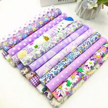 22片/套粉色花卉布料方块，25*25厘米/9.8*9.8英寸，预裁拼布片，适用于DIY缝纫、工艺品、包装、抱枕、绗缝。鲜艳的花卉印花，仅可手洗，DIY拼布和缝纫，节日礼物之选 - 彩色 - 查看 11