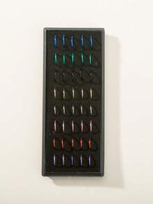 40个不锈钢鼻环/鼻钉，适合日常佩戴 - 彩色 - 查看 3