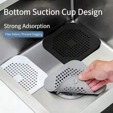 1 cái nút chặn và giữ tóc bằng silicon cho bồn tắm, giúp ngăn ngừa tắc nghẽn và mùi hôi. - Nhiều màu - Xem 15