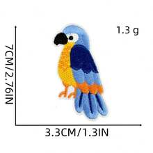 1 件彩色刺绣蜜蜂花朵贴片，夏季服装刺绣装饰。 - 夏日布貼 - 查看 12