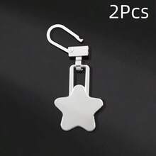 2/5/10Pcs Star-Shaped Zipper Pulls, Detachable Quick Repair, Universal Metal Zipper Head Pendant Replacement Accessories With Small Hole, Tool-Free, Suitable For Bags, Clothes, Jackets, Shoes, Boots, Zipper Pulls - Multicolor - View 20