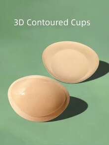 2pcs Reusable Adhesive Push-Up Bra Pads - Sticky Bra Pads With Padding For Dresses, Bikinis - Adhesive Bra Pads, Sticky Push-Up Bra Inserts, Adhesive Cleavage Enhancer Bra Pads - Multicolor - View 4