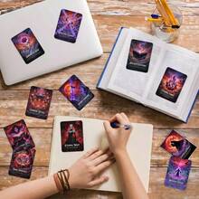 36pcs Fantasy Tarot Cards, Adopting Dark Gothic Fantasy Art Style, Text Cards Suitable For Spiritual Collection And Blessing Gifts - 36 Fantasy Tarot Cards - View 7