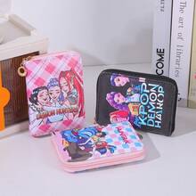 Hasbro 1个UV数码印花卡通钱包，女巫猎人短款钱包，单拉链零钱包 - 彩色 - 查看 2