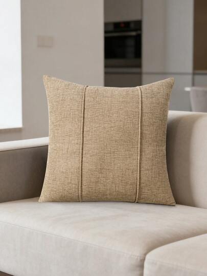 1/2Ps Farmhouse Pillowcase Simple Style Solid Color Square Pillow Cover Living Room Bedroom Sofa Home Decoration Car Cushion Cover No Pillow Core