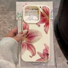 1pc 1pc Soft TPU Material Lily Flower Pattern Phone Case Compatible With  17 Pro Max/17/16 Pro Max/15/13/12/11, S20 FE/A15/S24/A55,  Note 11/12/13 Pro, Full Body Shockproof Protective Coversummer  17 Pro Max Case  17 Case  17 Pro Case  17 Plus Case Clear Phone Case  16 Case  16 Plus Case - 1pc - 查看 2