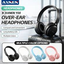 AXNEN Macaron Color Bluetooth Headband Headphones, Foldable & Retractable Wireless Design, Surround Sound, Support TF Card, Suitable For Travel, Home, Office, Gaming And Online Classes - View 11