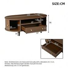 Coffee Tables - Walnut + MDF-1 - View 11