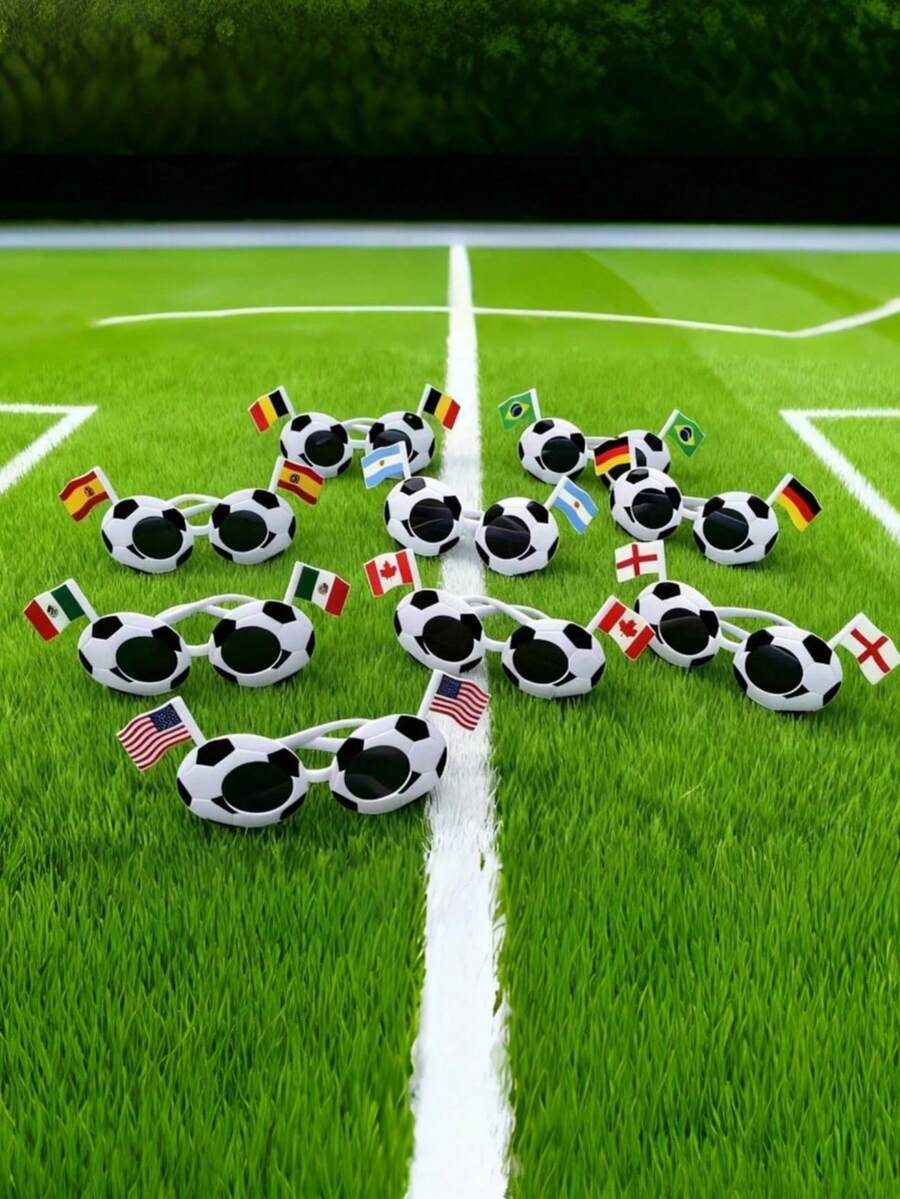 2个2026年世界杯眼镜，国旗啦啦队应援眼镜 - 彩色 - 查看 1