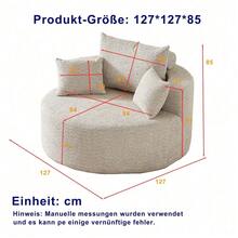 Sofas & Couches - Khaki + Chenille + 1 Seat-1 - View 7