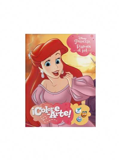  GAIRET Libro para Colorear ¡Colore-Arte! Princesa Ariel LC3223-DPS0887, 32 Páginas de Actividades Divertidas con Personajes Disney, Ideal para Niños, Cuentos y Diversión Creativa para Pequeños
