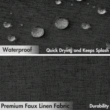 Black Scalloped Shower Curtain Linen Textured With 12 Metal Hooks Cute Heavy Duty Washable Waterproof Thick Cloth Halloween Shower Curtains With Black Border For Bathroom Hotel Bathtub,W72*L72 - Đen - Xem 5