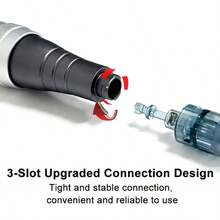 无线 Dr Dermapen M8 微针美容仪，带电量显示，ELON-YC 新款 Dr DermaPen M8 微针美容仪，配备 15 支 RD-Nano 0.18mm 替换针头，无线电动 Dr Derma Pen M8 微针美容仪，带电量显示，女士礼物，母亲节礼物，节日礼物 - 灰色 - 查看 2