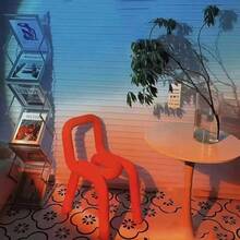 xoddi Mini Sunset Wall Projector Lamp Soft Glow LED Night Light Stylish Room Decoration For Living Room Bedside Party Decor - 橘色光 - 查看 8