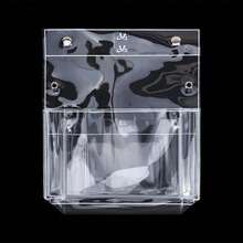 1个大容量透明铅笔盒，简约笔袋化妆包，多功能文具办公用品 - 彩色 - 查看 8