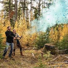 Gender Reveal Confettnon 4 Blue Powder Smoke Wit 00%  Food-E Corn Starc -  And Mpressed Air Party Popper - Ig Explosion  Poto Effect - Blue - 查看 4