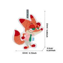 Miniso 迪士尼疯狂动物城系列异形手巾 - 尼克和朱迪款，官方授权IP，3D卡通设计，珊瑚绒吸水，家用挂式手巾（1条装） - 彩色 - 查看 11