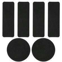 6pcs Shoe Self-Adhesive Insoles Repair Patches, Anti-Friction And Heel Protection, Washable For Various Shoe Types, Non-Damaging To Shoes - Style a - View 9