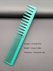1pc/3pcs/5pcs/6pcs Heat-Resistant Durable Hair Styling Comb Set, 19 Models Available, Macaron Color With Ruler, Suitable For Long/Short Hair, Cutting, Styling, Salon/Home/Travel Use - Mint Blue - View 27