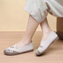 Giày lười đế mềm đa năng dành cho nữ, phù hợp mọi mùa. - Màu be - Xem 3