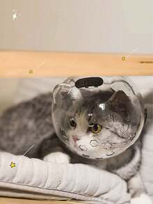 宠物项圈防咬头盔，洗澡修剪指甲防抓防舔宠物猫头套，猫咪太空头盔，防止咬人，猫咪洗澡、修剪指甲、防抓、防舔头套，宠物用品 - 查看 7