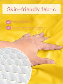 Bộ ga trải giường Honeymoon 1 chiếc màu trơn - 100% polyester, nhẹ như mây, có dây thun 4 góc, phù hợp với nệm có độ sâu 9-12 inch, mềm mại và thoáng khí, chống co rút, chống nhăn - Kích thước T F Q K cho gia đình và ký túc xá, đạt chứng nhận Oeko-Tex, màu vàng mù tạt. - Màu Mù tạt vàng - Xem 6