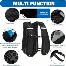 1 Áo Ba Lan Thể Thao Nhẹ Unisex Có Túi Đựng Điện Thoại - Dây đeo vai có thể điều chỉnh, Ngăn Khóa Kéo, Thiết Kế Lưng Lưới, Thích Hợp Cho Chạy Bộ, Leo Núi, Tập Thể Dục, Túi Đựng Thể Thao, Túi Lưng Lưới Nhẹ, Túi Đựng Hông & Túi Ngực 2 Trong 1, Có Ngăn Đựng Điện Thoại, Thích Hợp Cho Tập Gym, Leo Núi, Đạp Xe, Du Lịch, Marathon, Chạy Đường Mòn, Sử Dụng Hàng Ngày, Có Ngăn Đựng Bình Nước, Thích Hợp Cho Chạy Bộ Và Đạp Xe Ban Đêm - Nhiều màu - Xem 9