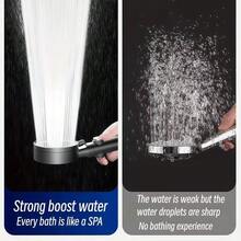 5-Setting Adjustable High Pressure Handheld Shower Head, One-Click Shut-Off, Bathroom Shower Sprayer, Shower Head, Bathroom Hardware, Bathroom Accessories - Shower Head - View 6