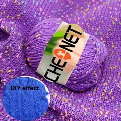 Cheonet Yarn Soft Comfortable Dots Slub Yarn For Hand Knitting Crocheting Hat Jacket Scarf Bag Sweater