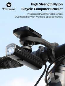 WEST BIKING Bicycle Computer Bracket, High-Strength Nylon Camera Bracket, Bicycle Light Extension Bracket, Compatible With 3 Types Of Bases - Black - View 3