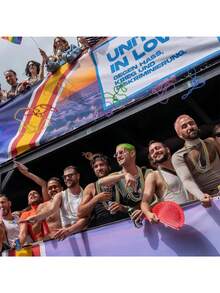 Bộ 12/24/48 hạt cườm cầu vồng, mặt dây chuyền LGBTQ, 6 loại mặt dây chuyền hạt kim loại LGBTQ bán sỉ, mặt dây chuyền tự hào đồng tính nam và nữ, đồ trang trí tiệc diễu hành tháng Tự hào. - Hạt cầu vồng - Xem 4