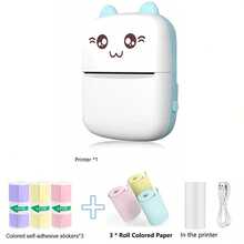 Wireless Thermal Mini Printer, Portable Inkless Sticker Printer, 200Dpi, USB Rechargeable, For Study Notes, List, Picture, DIY Gifts, School, Office, Home - Multicolor - View 14