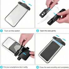 Universal Waterproof Phone Pouch, Waterproof Phone Case, Compatible With IPhone 14/13/12/11 Pro Max/XS Plus, Compatible With Samsung Galaxy S22/S23 Phones (Up To 7.0 Inches), 3D Waterproof Phone Dry Bag - Multicolor - View 2