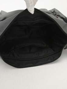 1个男士休闲斜挎包，轻便单肩包，大容量商务包 - 彩色 - 查看 12