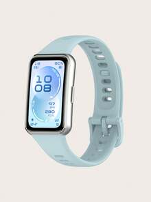 1 pieza Correa de silicona suave y sólida con hebilla de liberación rápida compatible con Huawei Band 11 / Band 11 Pro Smartband, accesorio de repuesto para mujeres/hombres - Banda 11 / 11 Pro - Ver 17