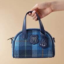 Túi xách tay Disney Zootopia Series, Túi kiểu Judy, Túi đeo chéo nữ chất liệu bền, Túi đa năng đựng đồ, Túi đi hẹn hò & mua sắm (1 chiếc) - Màu xanh lam - Xem 6