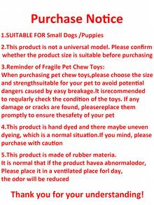 3件装狗狗发声玩具，可爱大眼睛设计，耐用橡胶材质，用于宠物牙齿清洁和磨牙，发声球互动训练用品 - 彩色 - 查看 7