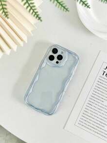 Funda de teléfono suave antideslizante de color sólido con borde de remolinos color crema compatible con  16/ 16 Pro/ 16 Plus/ 16 Pro Max,  15 Pro Max,  13,  14, P12, XS, nueva funda suave de TPU pintada con brillo y borde de remolinos color crema compatible con Galaxy S24, Galaxy S24+, Galaxy S24 Ultra, Galaxy S22, Galaxy A13 4G, Galaxy A52, A52s 5G, Galaxy A23, Galaxy A35, Galaxy A25, Galaxy A73, Redmi Note 11, 11 Lite, resistente al agua, a prueba de golpes y arañazos, teléfonos móviles, bolsas, accesorios para móviles, fundas para teléfonos, decoración de interiores, accesorios, fundas transparentes para teléfonos, verano, correas para teléfonos, fundas para teléfonos de - Estilo (1 pieza) - Ver 5