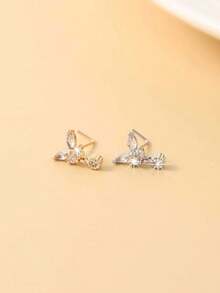 1pc Butterfly Nose Stud, New Piercing Nose Jewelry, Suitable For Daily Wear For Women - Multicolor - View 4