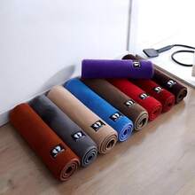 Alfombra de baño absorbente y gruesa de felpa sintética antideslizante para la entrada suave y duradera ideal para hogar - Rojo - Ver 6