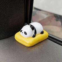 4件套创意可爱睡熊猫汽车/桌面装饰摆件，汽车内饰电脑屏幕装饰配件，DIY景观装饰 - 酣睡動物 - 查看 3