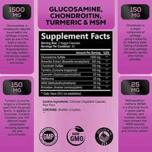 Glucosamine Sulfate And Chondroitin Sulfate Dietary Supplement - 120 Capsules - 2100 Mg Per Serving - Support Joint Mobility & Flexibility - 1瓶 - 查看 2