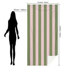 1pc Classic Striped Ultra-Soft Microfiber Beach Towel - Super Absorbent, Quick Dry, Large Bath Towel For Summer Beach, Pool And Home Use, Rectangular Beach Blanket - Style 12 - View 10