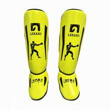 Lekaro Adult Professional Fighting Leg Guards, Kickboxing Leg And Foot Protection Gear, For Muay Thai, MMA, Boxing, Black/Grey/White/Yellow/Karate Fighting Protection Equipment - Multicolor - View 8