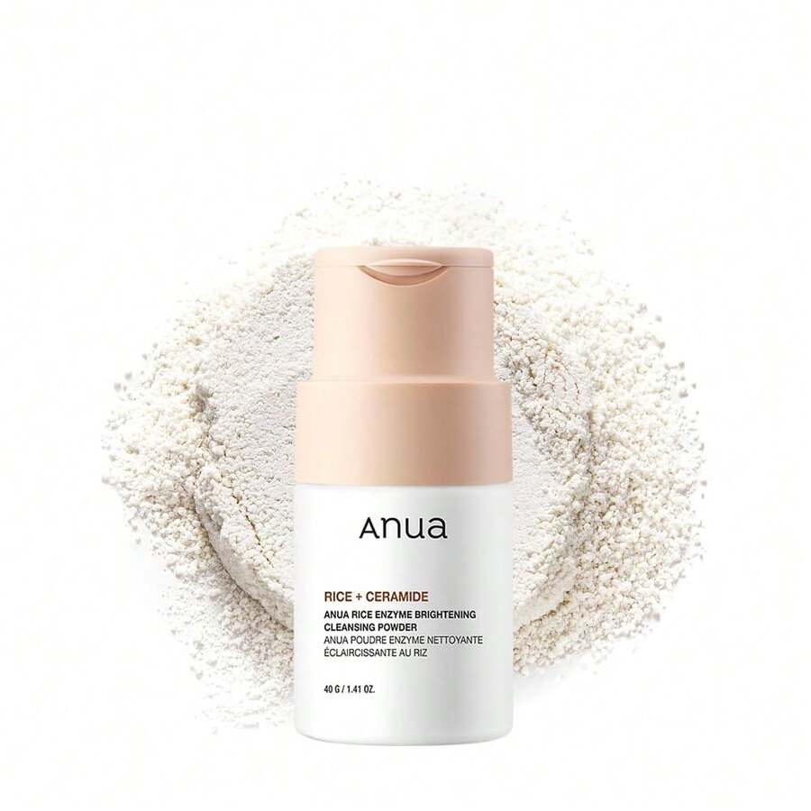 ANUA Rice Enzyme Brightening Cleansing Powder 40g – Gentle Exfoliating Face Cleanser, Radiant Skin, Brightening Face Wash, Glow Boosting K Beauty Cleanser, Bestseller Face Wash, Rice Enzyme Cleanser, Bestseller Korean Skincare, Perfect Birthday Gift, Summer Party Essential, Bikini & Swimwear, Must-Have K Beauty, Perfect For Sensitive Skin, Ideal Gift, Best Selling Face Wash, Bestseller Cleanser, Korean Skincare, Minimize Pores - Bột làm sáng da chiết xuất enzyme từ gạo - Xem 1
