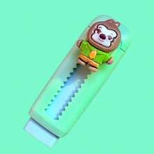 1pc Cartoon Nick And Judy Pattern Stretchy Eraser, Comfortable Grip, Refillable Core, Reusable, Won't Damage Paper, Cute Cartoon Design, Exquisite Gift, Essential For Study, School And Office - Multicolor - View 7