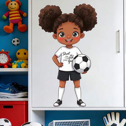 1pc Shoot For Your Goals Wall Sticker Soccer Football Wall Stickers Ports Motivation Quotes Wall Sticker Inspiration Soccer Athletes Sports Suitable For Living Room Bedroom Kitchen Door Wall Home Decoration Background Wall Decor Gifts For Friends