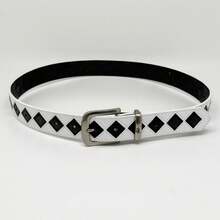 1 chiếc thắt lưng da PU phong cách Y2K cổ điển, phù hợp với S, Bộ đồ, Trang phục thường ngày, Đi làm hàng ngày Mùa hè, Đi học Mùa thu, Mùa thu, Halloween Phụ kiện Thu Đông, phù hợp cho thanh thiếu niên, Thanh niên, Nam giới, Thường ngày, Ngoài trời, Thể thao, Kỳ nghỉ, Quà tặng tốt nghiệp, Sinh nhật, Trang phục hàng ngày - Kiểu đen (ba) - Xem 25